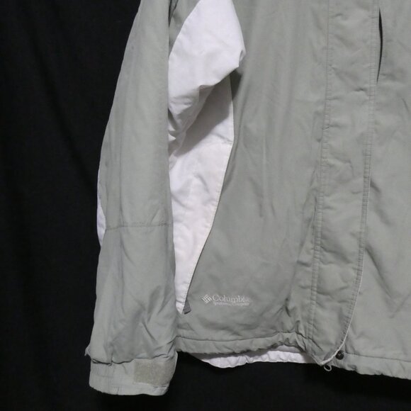 COLUMBIA SPORTSWEAR COMPANY | women's large | Green and White Hooded Jacket - Picture 6 of 16